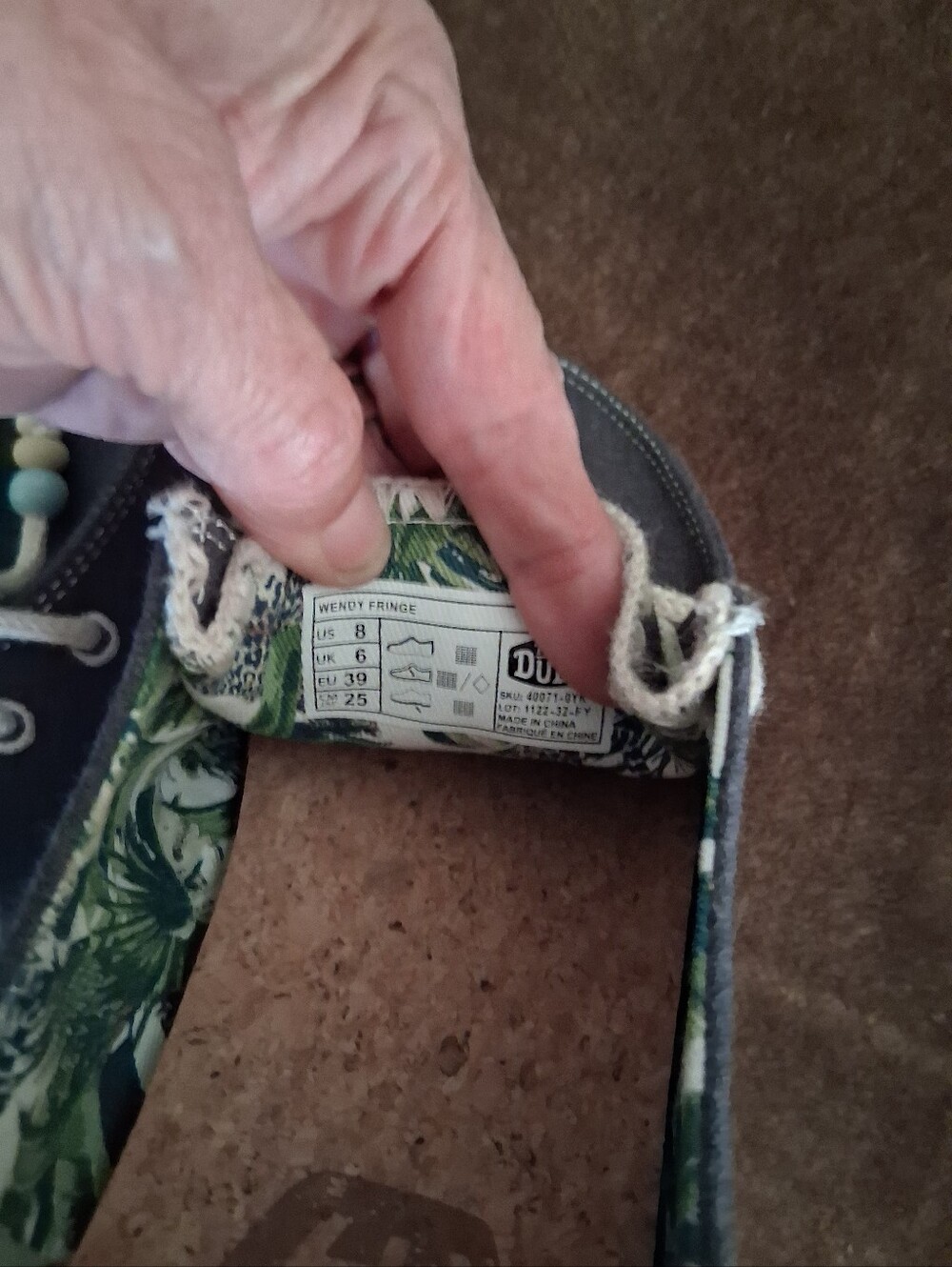 Hey Dude Womens Gray Chambray Loafers - Picture 3 of 9